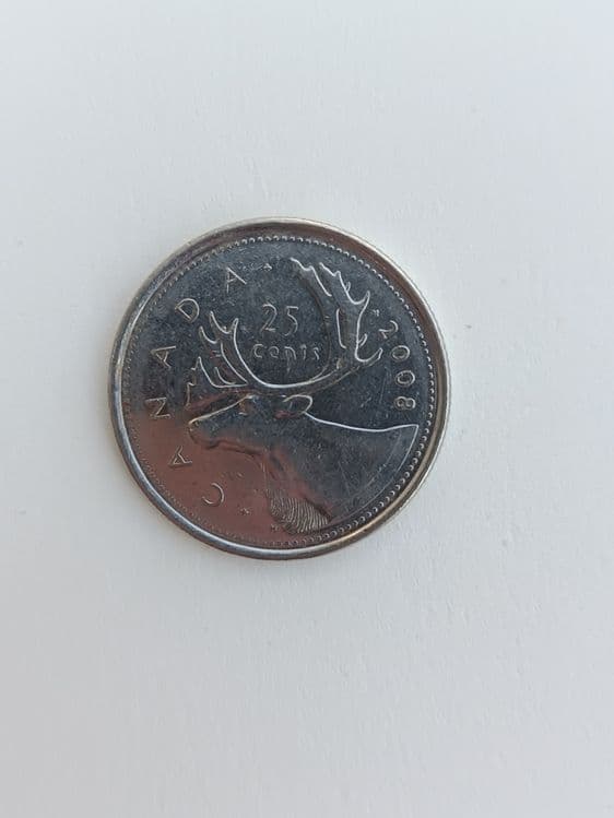 Canada 25 cent Tangasi 2008 yil — 1