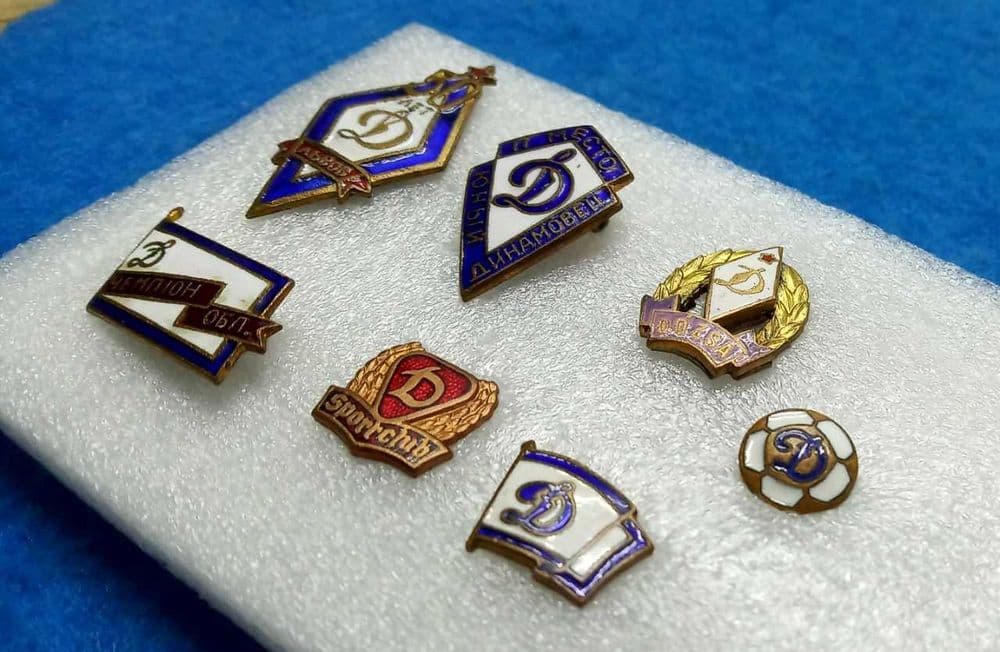 значки тяжелые "Динамо" 7штук ДСО и спортклубы 26шт — 1