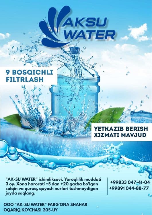 AK-SU WATER toza ichimlik suvi — 1