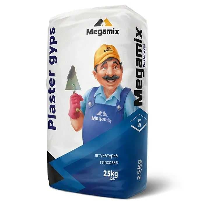 Gips shtukaturka sotiladi — Megamix Plaster Gyps, opt narxida — 1