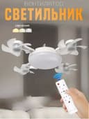 Ventilador Teto LED Pro 60W E27 – zamonaviy yoritish va sovitish yechi