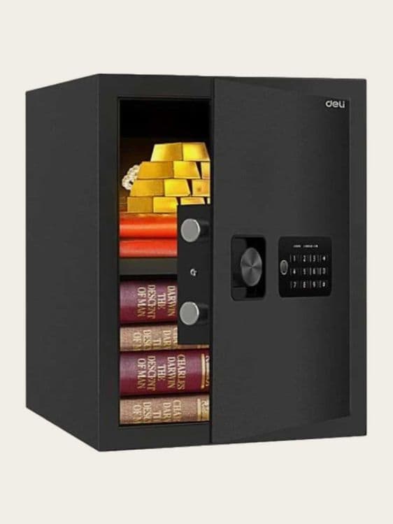 Сейф DELI "ET534" электронный замок + ключ, 420х350х330 мм, 13.9 кг — 1