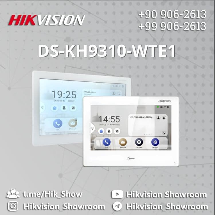 Hikvision domofon uchun sensor monitor DS-KH9310-WTE1 — 1