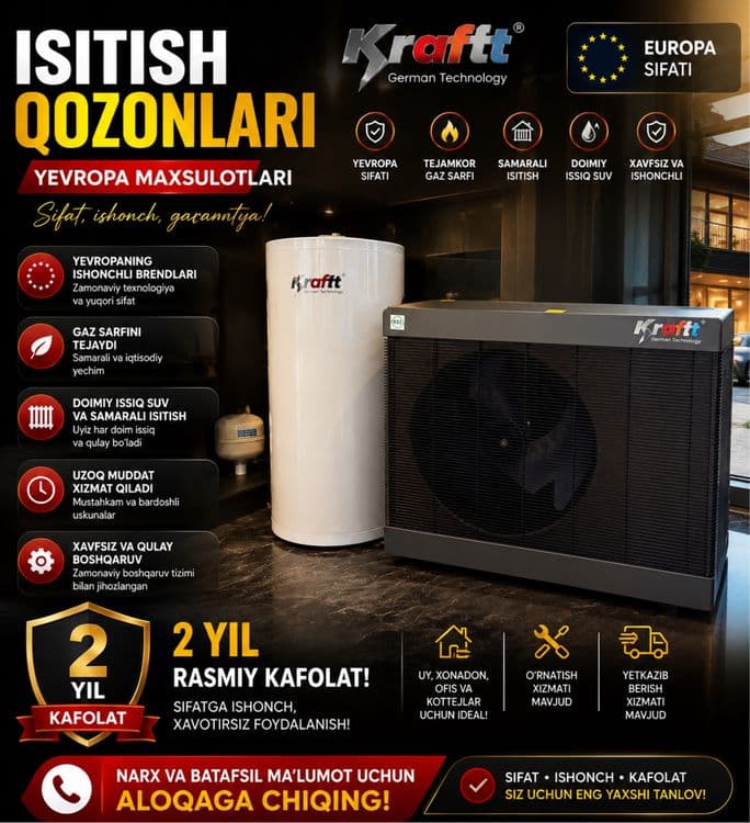 Teplavoy nasos. Gazsiz uy isiting — 1