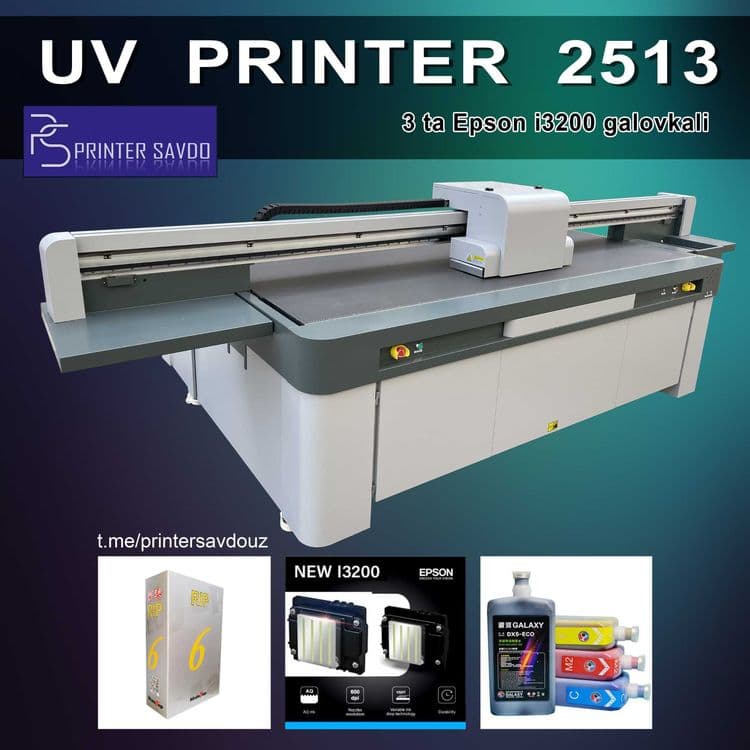 UV Printer 2513 planshet Zakazga olib kelib beramiz — 1
