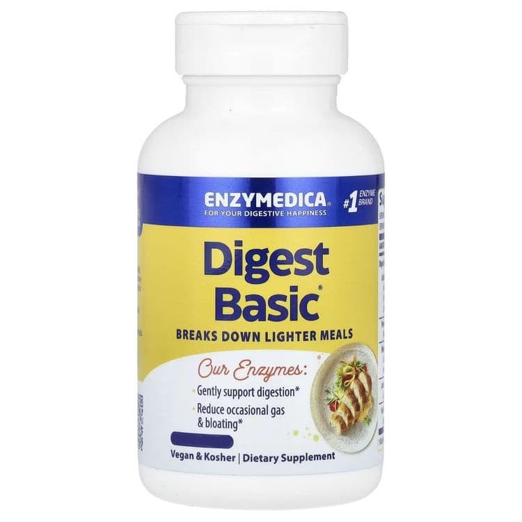 Пищеварительные ферменты Enzymedica, Digest Basic 90 таб — 1
