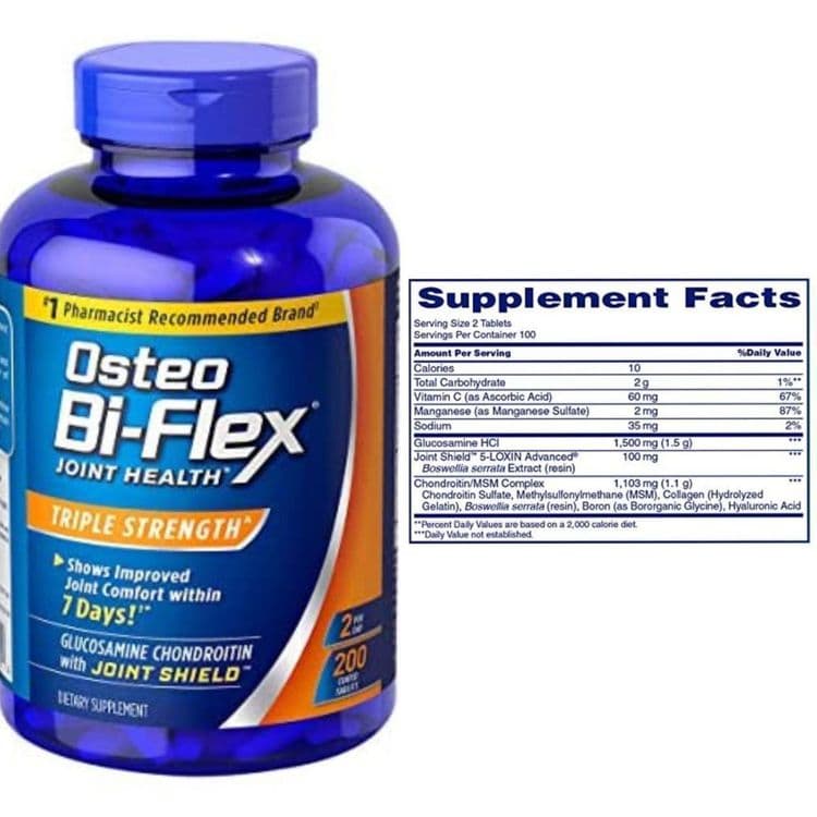 Комплекс для поддержки суставов 200таб Osteo Bi-Flex Triple Strength — 1