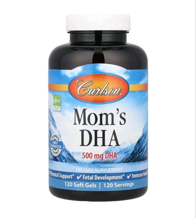 Prenatal omega3,dha,ДГК, Carlson,для беременных и кормящих мам,120шт — 1