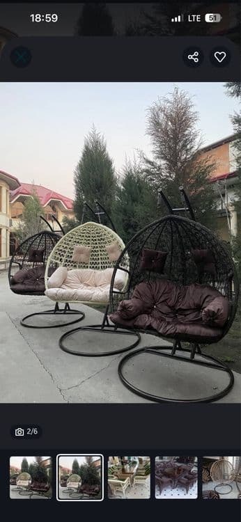 Ротанг стол стул ва качела арзон нархларда — 1