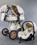 Детская коляска 3в1 Luxmom V9 с люлькой и прогулочным блоком