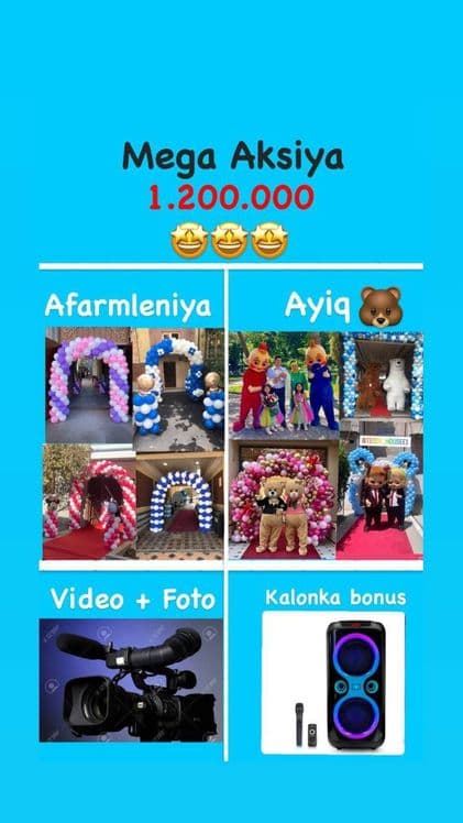 Ayiqlar afarmlenya hizmati AKSYA
I O'z ishimizni
Bos — 1