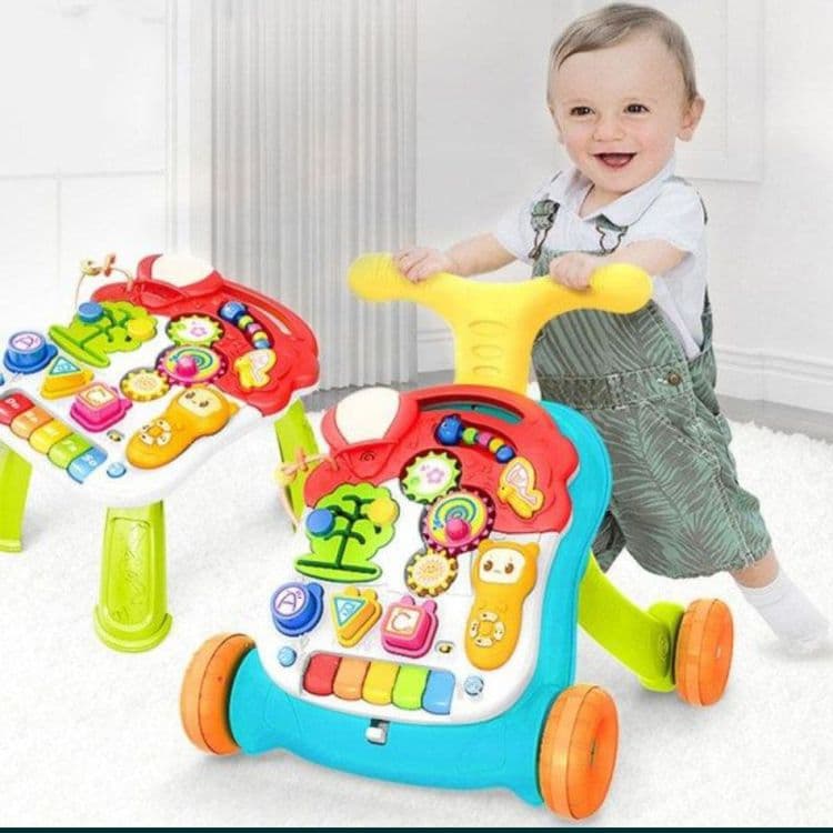 Даставка бесплатная. Детиский ходунок и игровой стол — 1