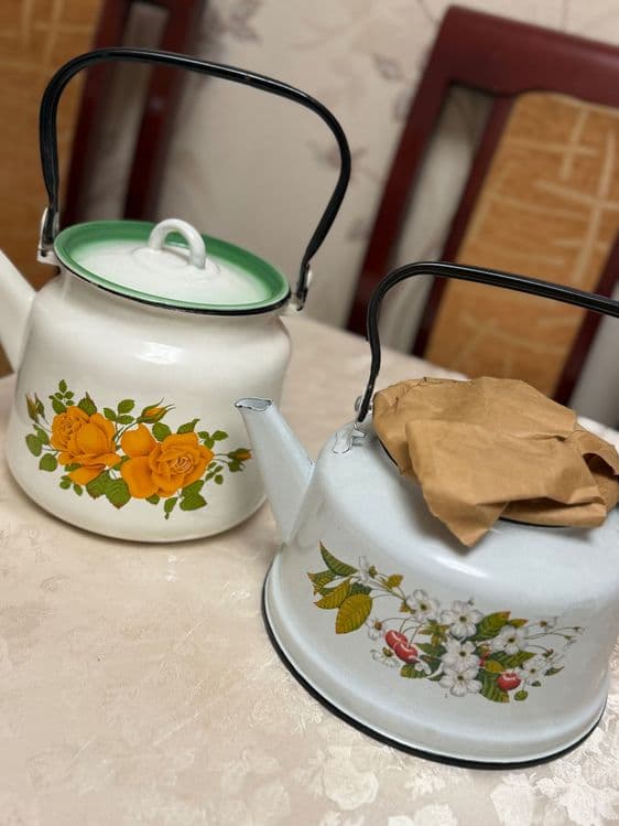 Посуда новая кухонная эмалированная СССР — 1