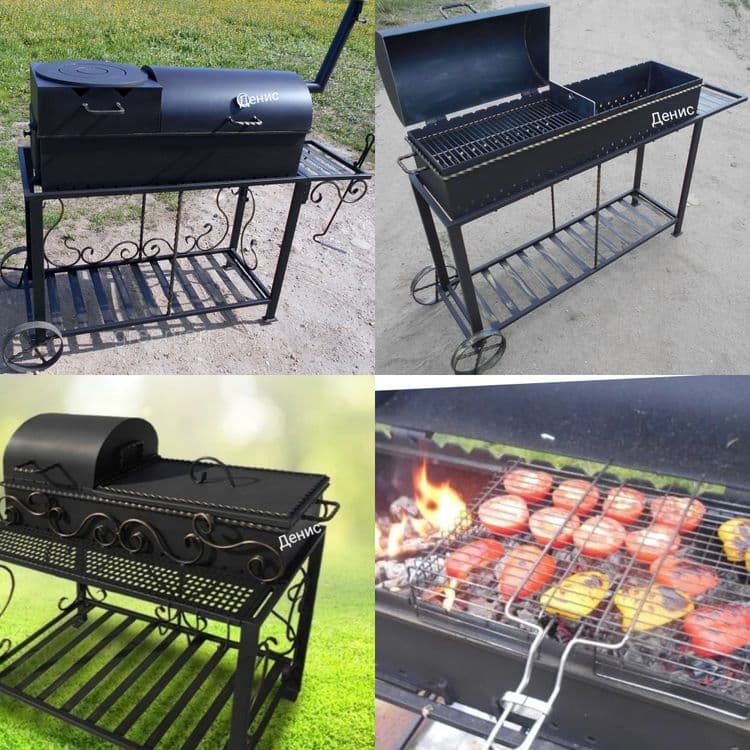 Мангал BBQ барбекю гриль шашлычницу очаг ворота решетки навес перила — 1