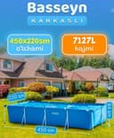 Каркасный бассейн 450×220×84 INTEX басейн стойка бассейн basseyn basen