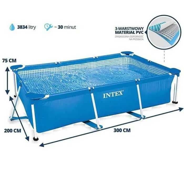 Intex 300х200х75см каркасный бассейн. — 1