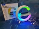 Настольная смарт лампа с часами 3401 LED Wireless Charging Speaker