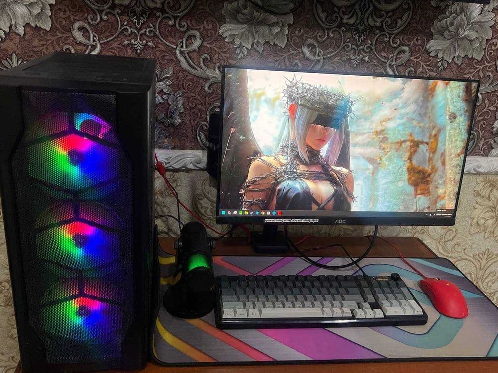 Игровой ПК Комплект (i5-10400 /RTX 2070/ 16GB /Монитор 144Hz+Девайсы — 1