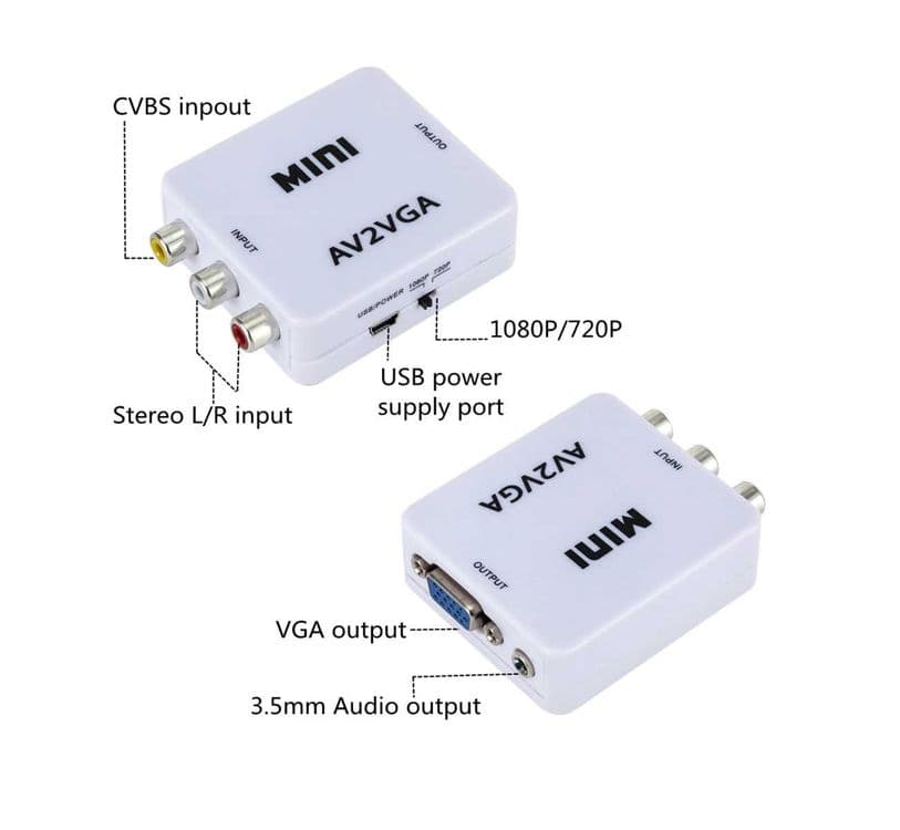 Конвертер VGA to AV (RCA), AV (RCA) to VGA — 1