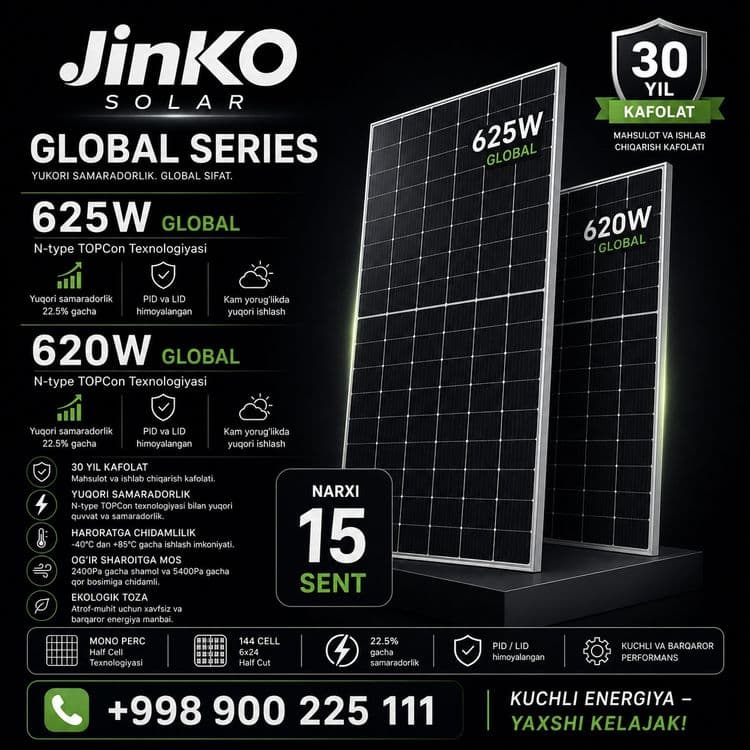 Jinko solar [quyosh panellar) — 1