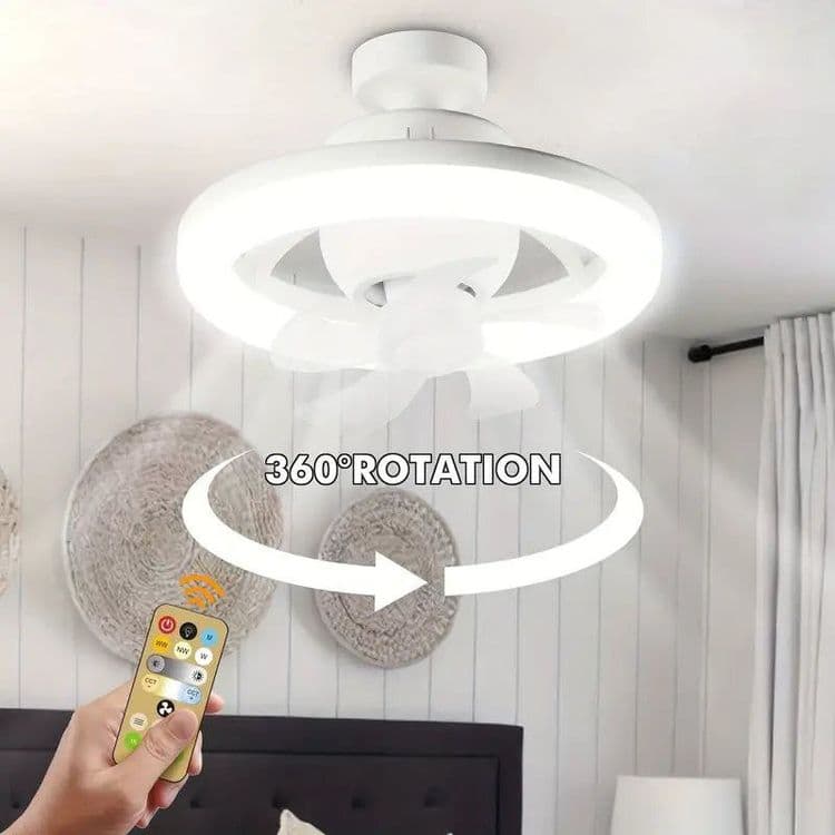 Светодиодный вентилятор с вращением на 360°. — 1