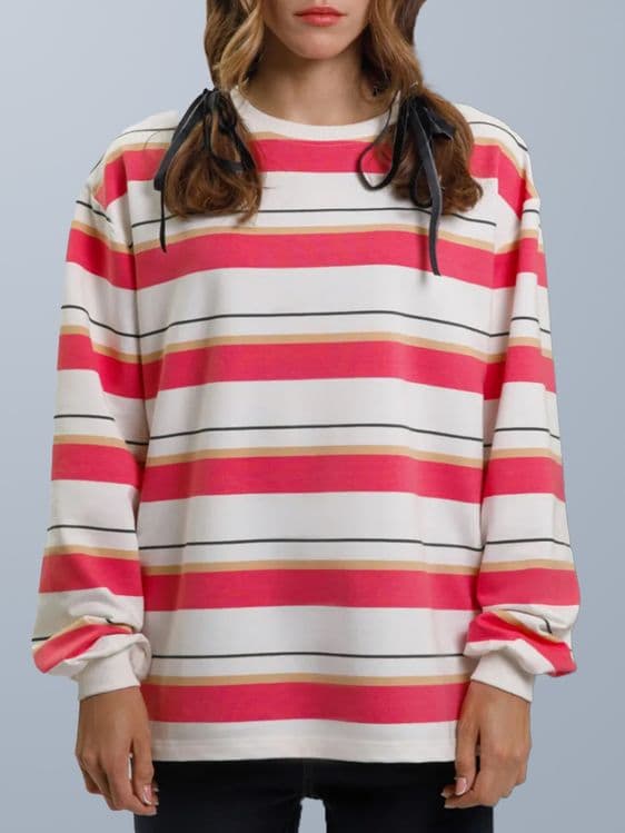 лонгслив в полоску, unisex — 1