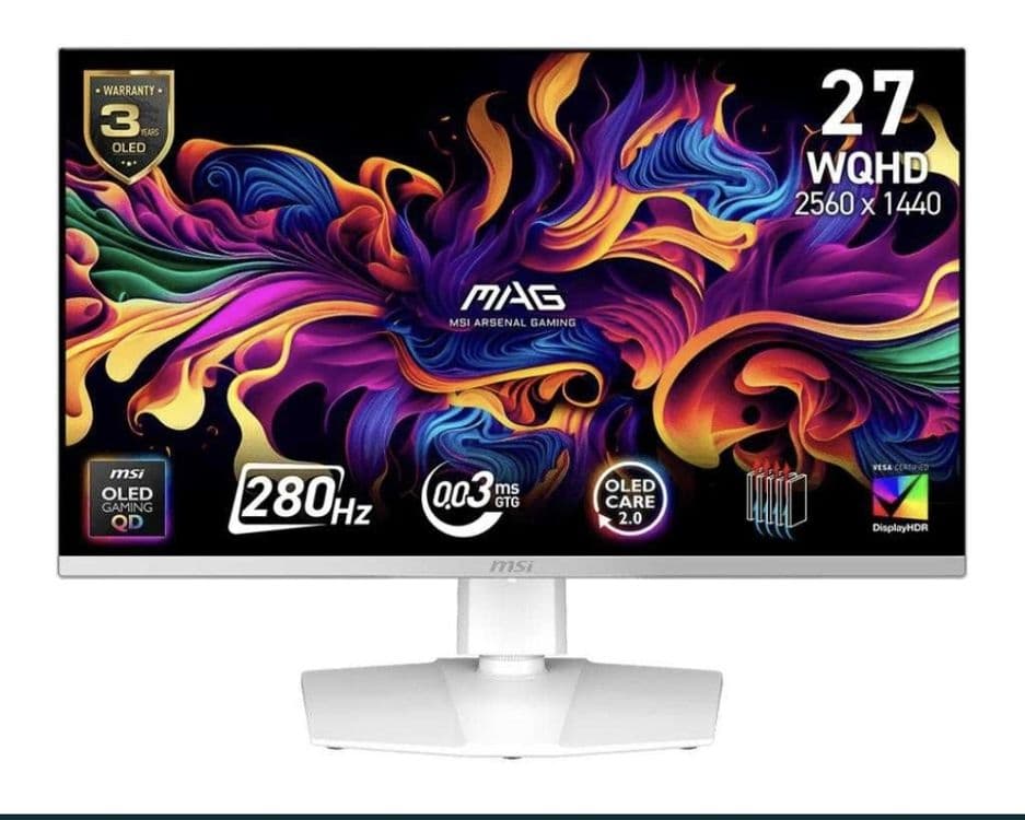 Oled monitor MSI MAG 27 (2K, 280Hz, 0.03ms) — 1