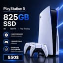 PlayStation 5 (PS5, версия с дисководом), 2 джойстика + игры