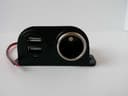Блок гнездо прикуривателя + 2 usb