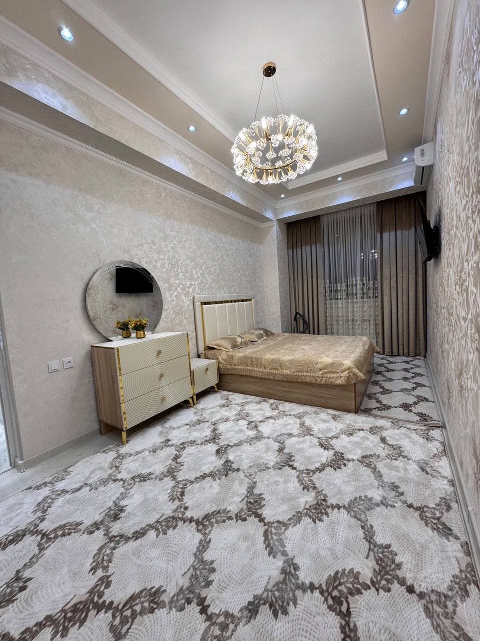 Аренда 1 комнатной квартиры Сагбон Новостройка | 45м/2 | Депозит 200 — 1