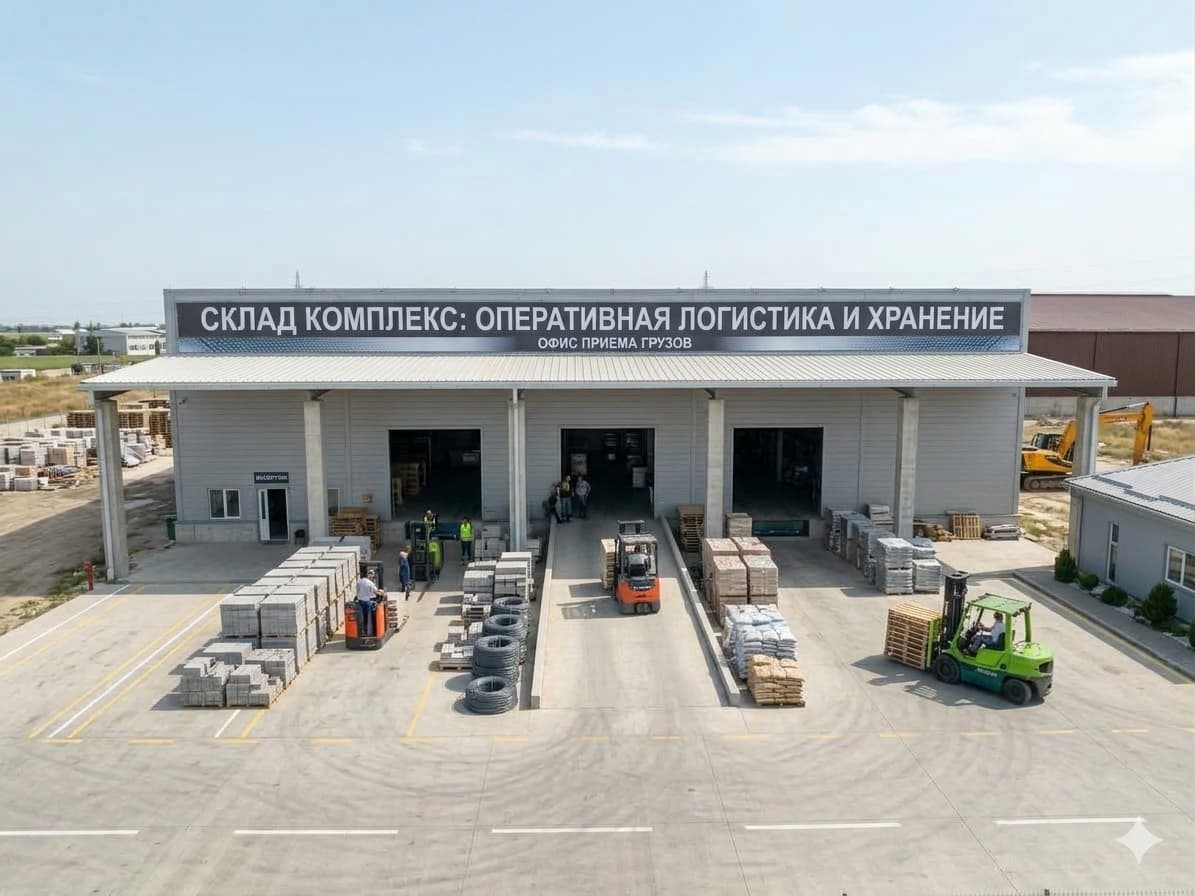 Аренда склада 3 500 м² + территория 6 000 м², Ахангаранское шоссе — 1