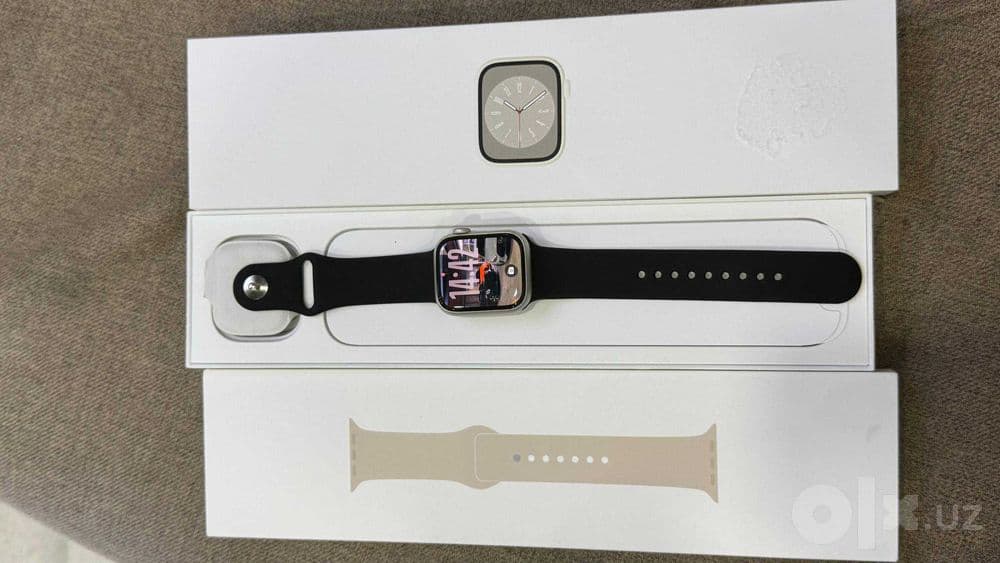 Apple Watch Series 8 41 мм, полный комплект + 2 ремешка — 1